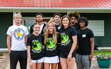 A group of MCC student-athletes pose for a photo during the Centurion Golf Outing.