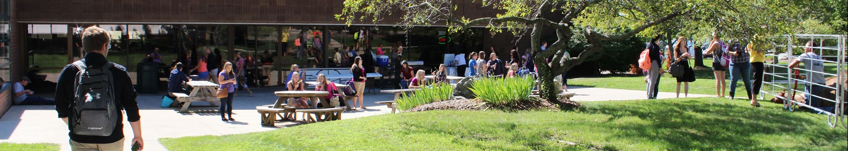 Students enjoy MCC's Sidney campus picnic area