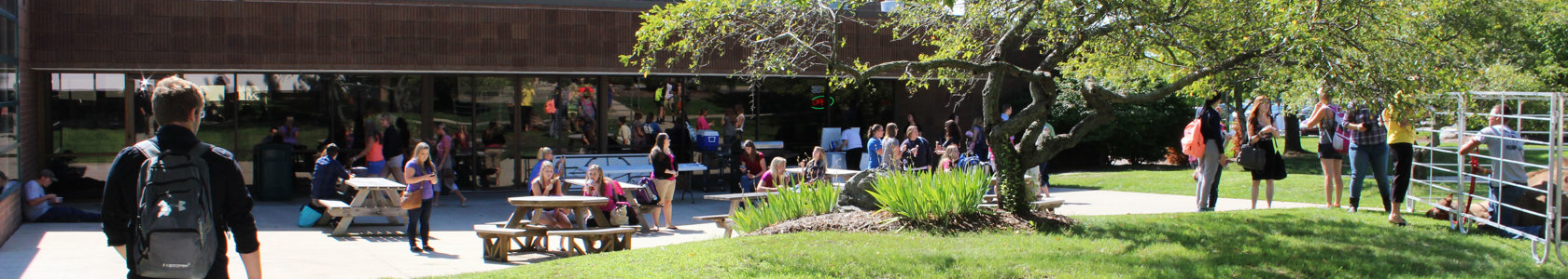 Students enjoy MCC's Sidney campus picnic area