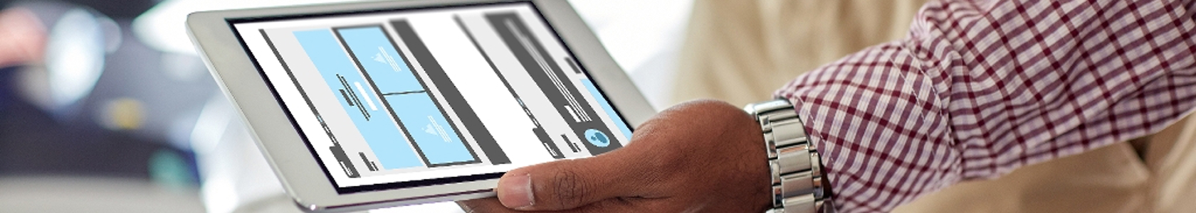 Person with tablet
