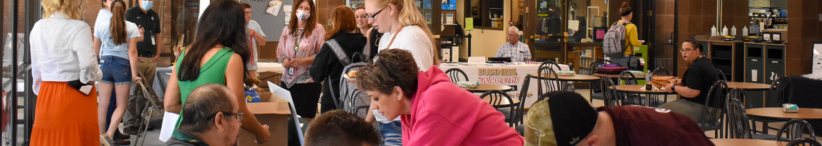 students attending club day during welcome week