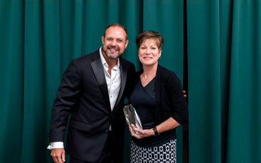 MCC President Bradley Barrick with Vice President Emeritus Connie Stewart. 