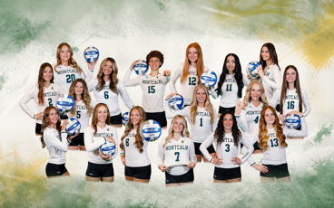 Team photo of the 26-27 women's volleyball team. 