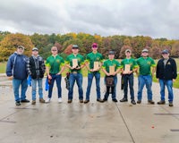 Team photo of the Clay Target team at the Hoosier Classic Fall Invite. 