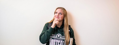 Photo of MCC Student thinking.