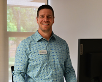 Photo of Kevin Wagenmaker in his office